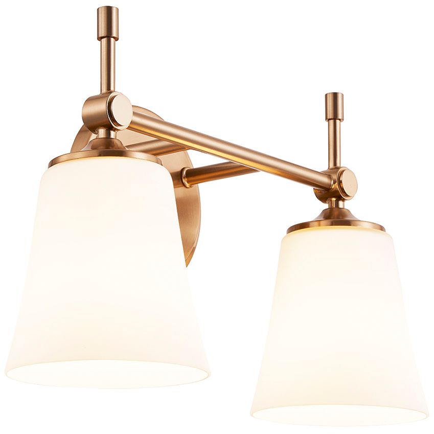 Image 2 Fusion Tulsi 15" Wide 2-Light Brushed Brass, Opal Bath/Vanity more views