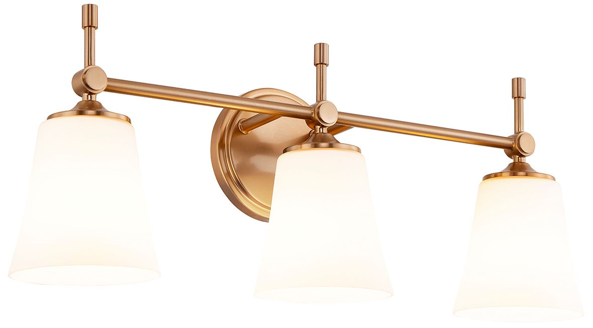 Image 2 Fusion Tulsi 23.5" Wide 3-Light Brushed Brass, Opal Bath/Vanity more views
