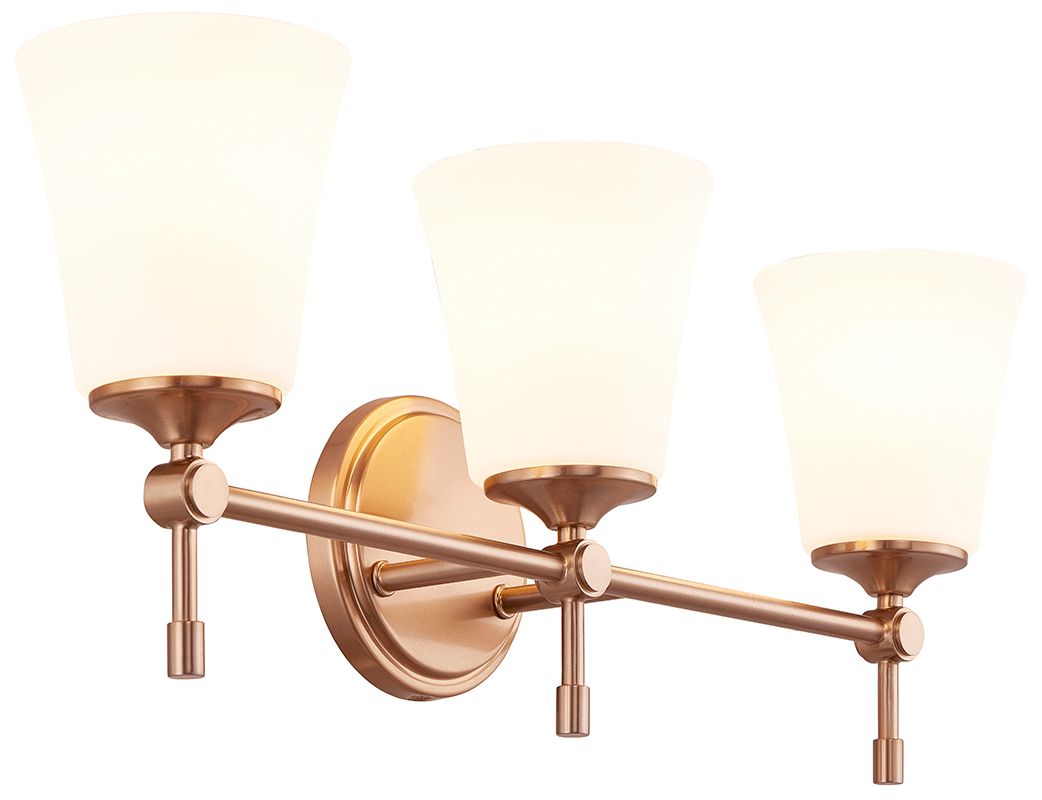 Image 3 Fusion Tulsi 23.5" Wide 3-Light Brushed Brass, Opal Bath/Vanity more views