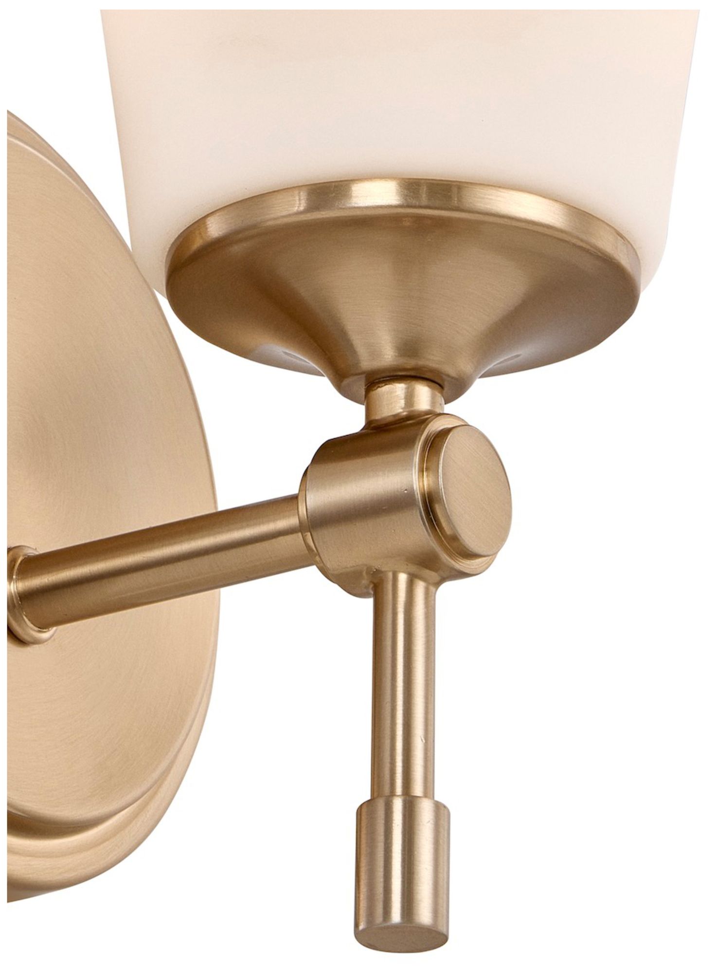 Image 6 Fusion Tulsi 9.25" High Brushed Brass, Opal Wall Sconce more views