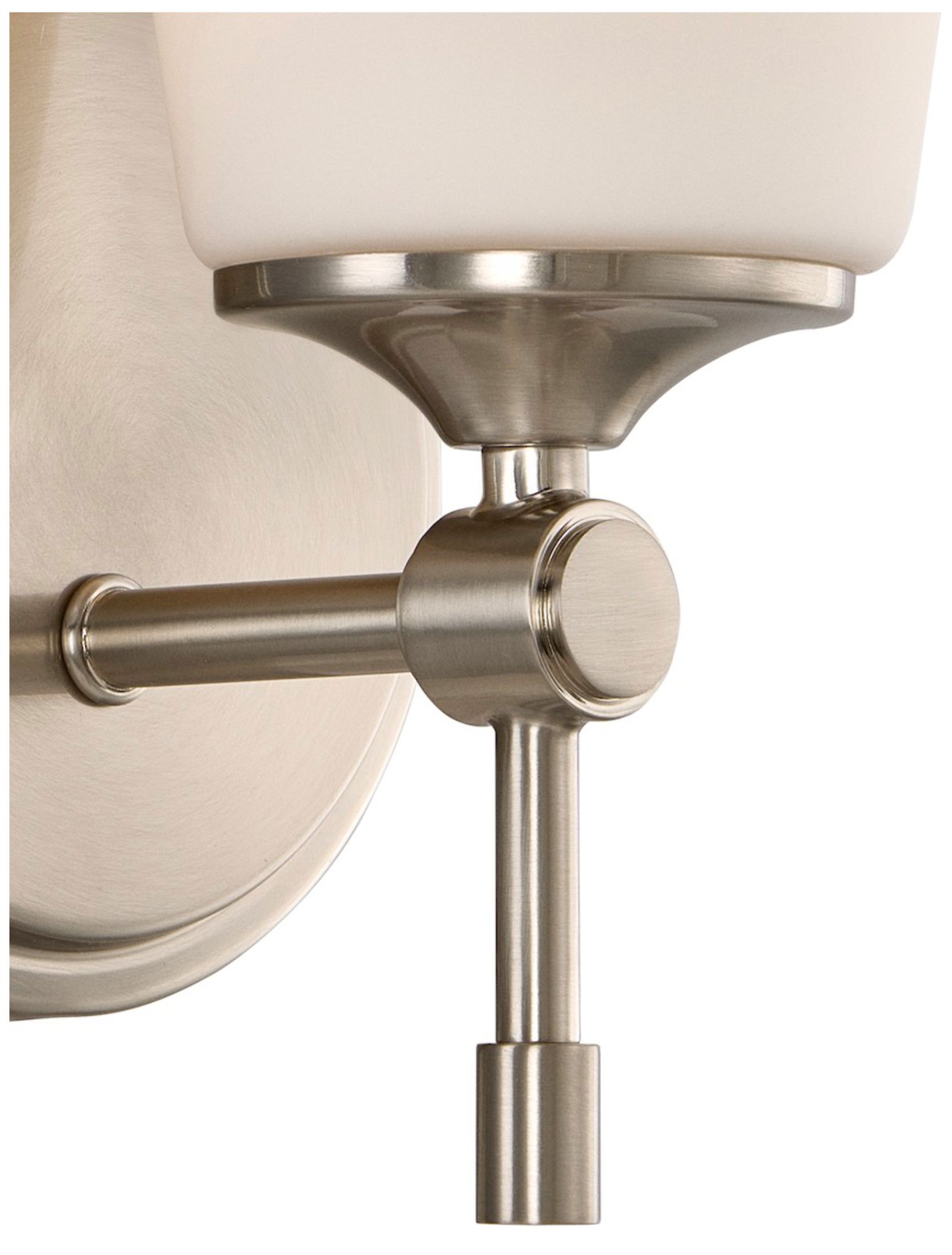 Image 7 Fusion Tulsi 9.25" High Brushed Nickel, Opal Wall Sconce more views