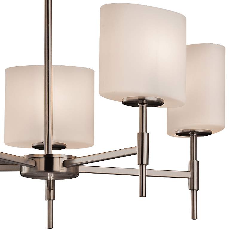 Fusion&#8482; Union 23 1/2 inch W Brushed Nickel 5-Light Chandelier more views