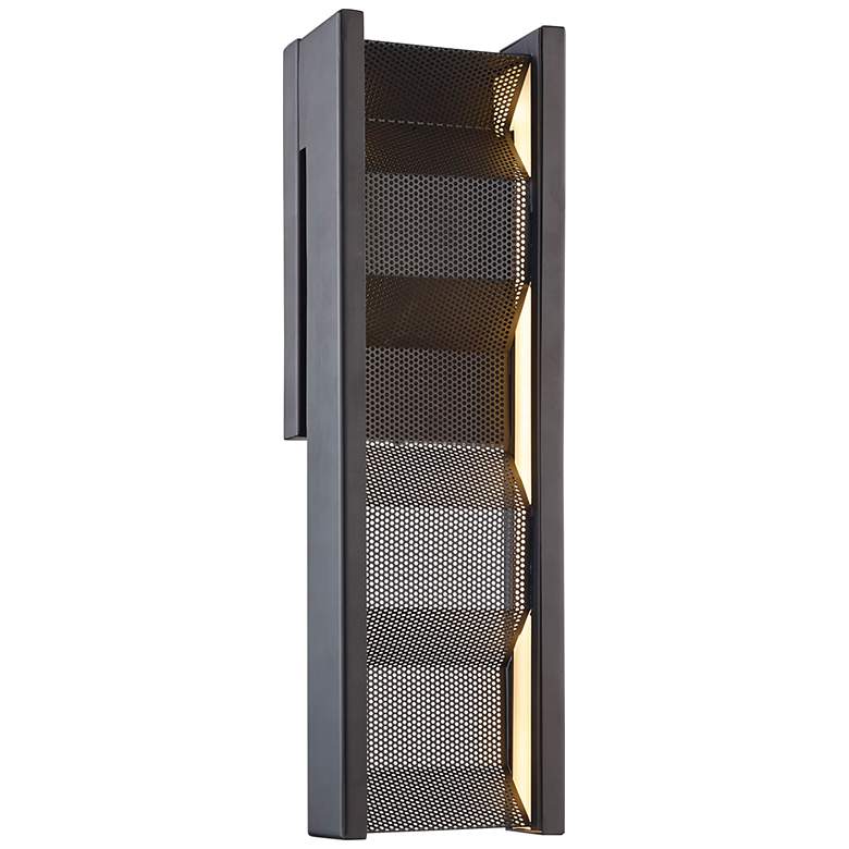 Image 1 Fuze 16 1/4" High Modern Bronze LED Wall Sconce