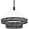 Fuze 29" Wide Modern Bronze 2-Tier LED Pendant Light