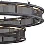 3_Fuze 29" Wide Modern Bronze 2-Tier LED Pendant Light more views