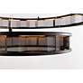 5_Fuze 39" Wide Modern Bronze 3-Tier LED Pendant Light more views