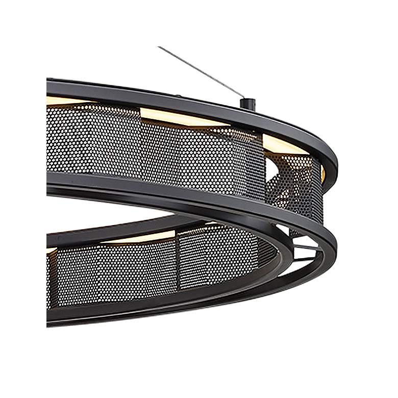 Fuze 39&quot; Wide Modern Bronze LED Pendant Light more views