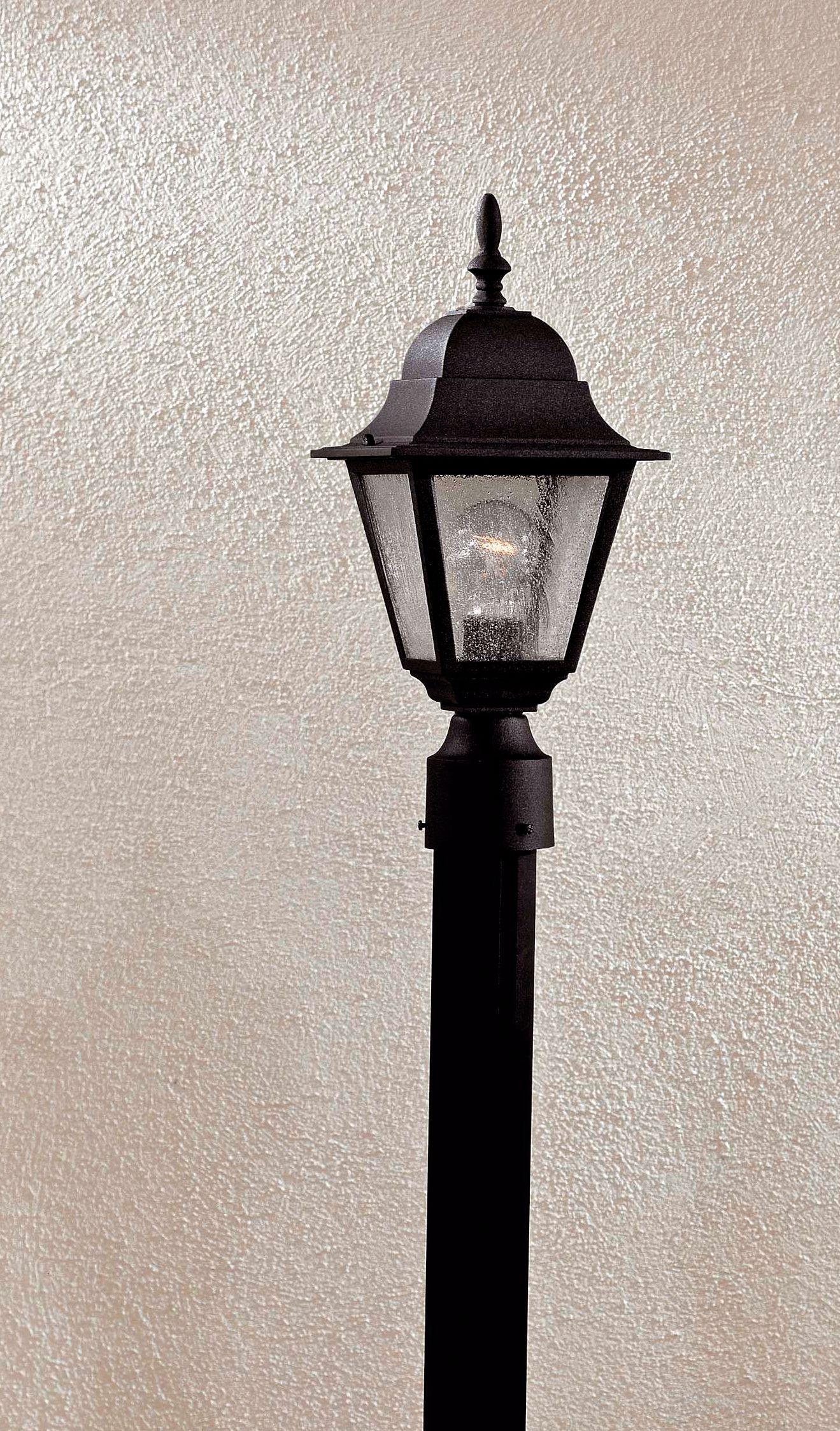 Image 1 Bay Hill Collection 17" High Black Finish Post  Light in scene