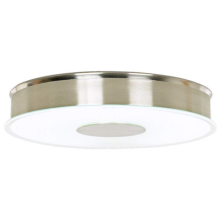 Image 1 G6504 - Frosted White Spun Metal Ceiling Light