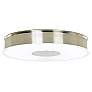 G6504 - Frosted White Spun Metal Ceiling Light