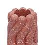 2_Gabby 9 1/2"H Salmon Pink Speckled Concrete Decorative Vase more views