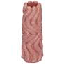 3_Gabby 9 1/2"H Salmon Pink Speckled Concrete Decorative Vase more views