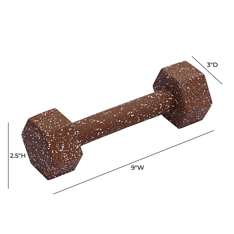 Image 5 Gabby Brick Red Speckled Concrete Decorative Barbell more views