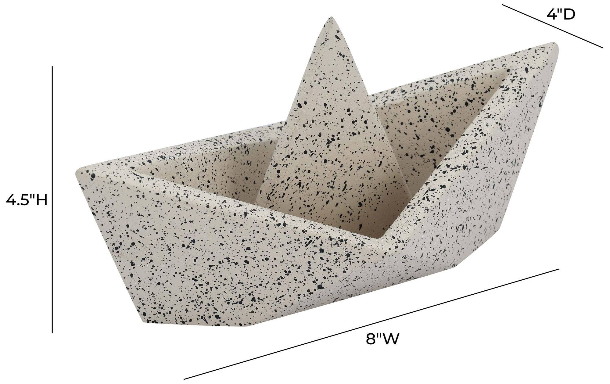 Image 3 Gabby Speckled Cream Sailboat Catchall more views