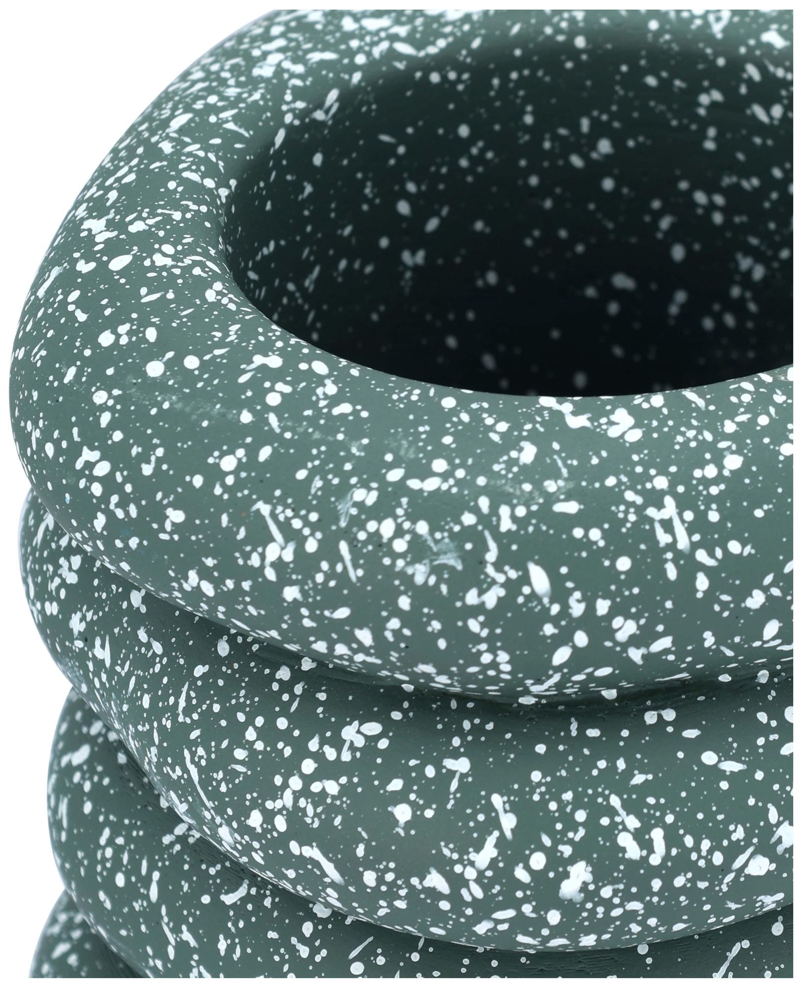 Image 3 Gabby Speckled Green Cairn Vase more views