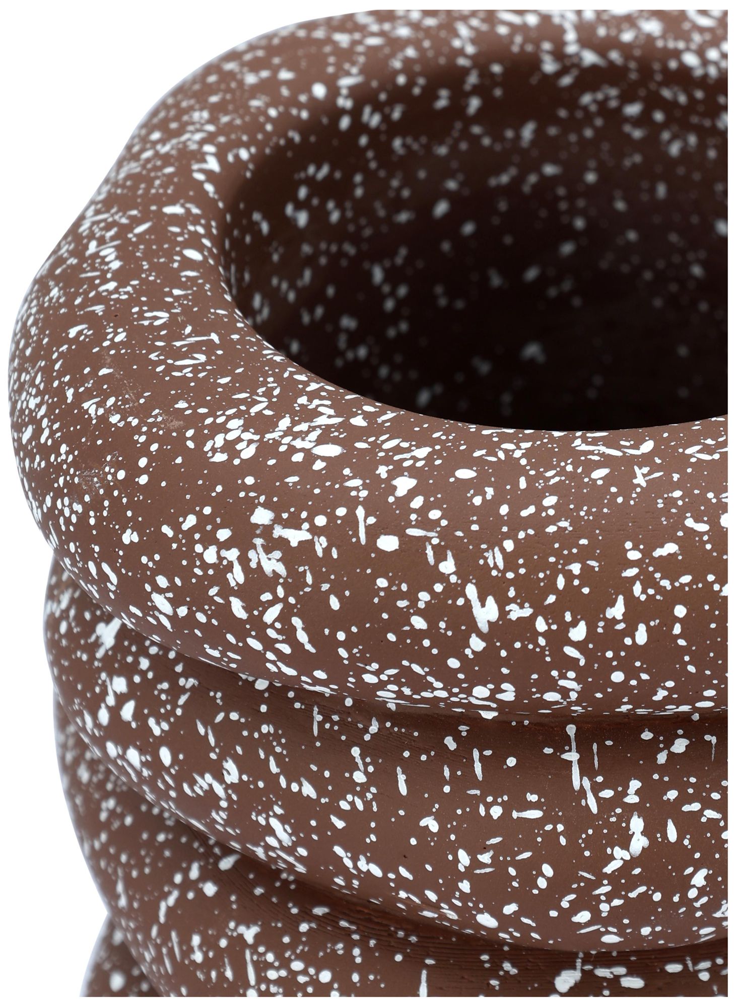 Image 4 Gabby Speckled Rust Cairn Vase more views