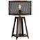 Gabe Metal Mesh Shade Farmhouse Table Lamp