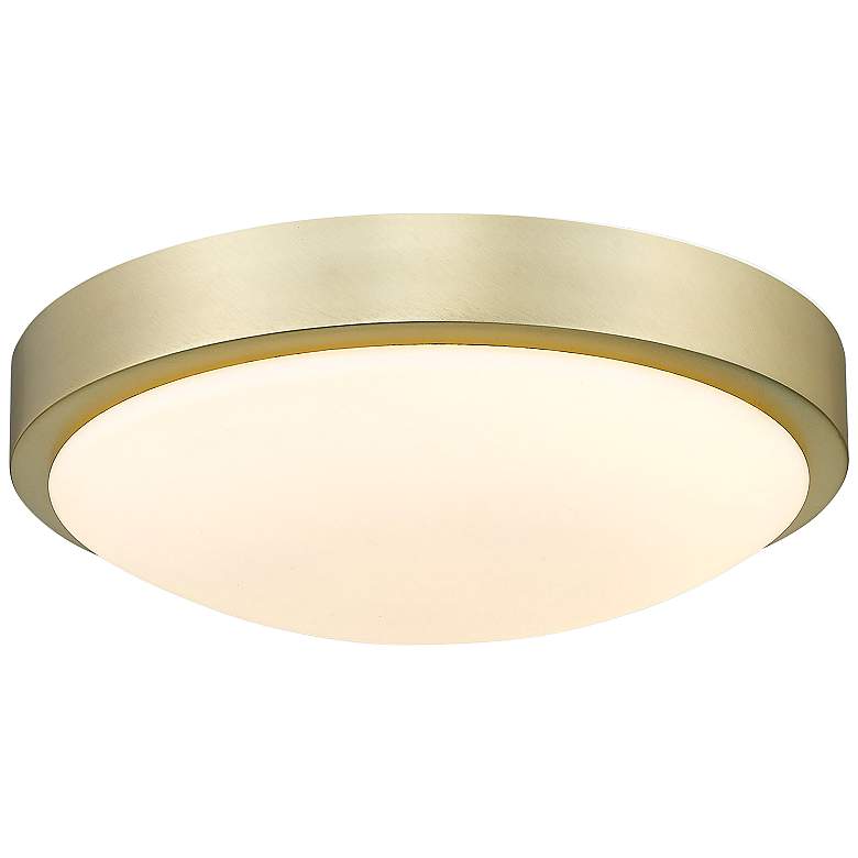 Image 2 Gabi 10" Wide Brushed Champagne Bronze LED Ceiling Light