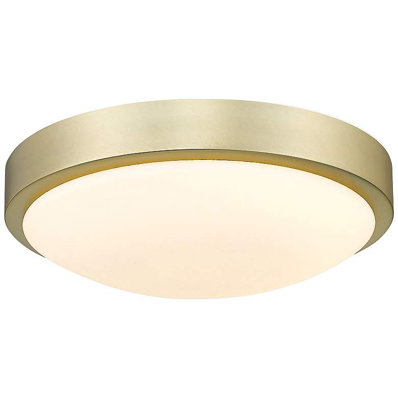 Image 2 Gabi 10 inch Wide Brushed Champagne Bronze LED Ceiling Light