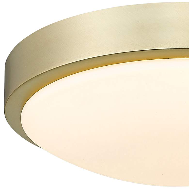 Image 3 Gabi 10" Wide Brushed Champagne Bronze LED Ceiling Light more views
