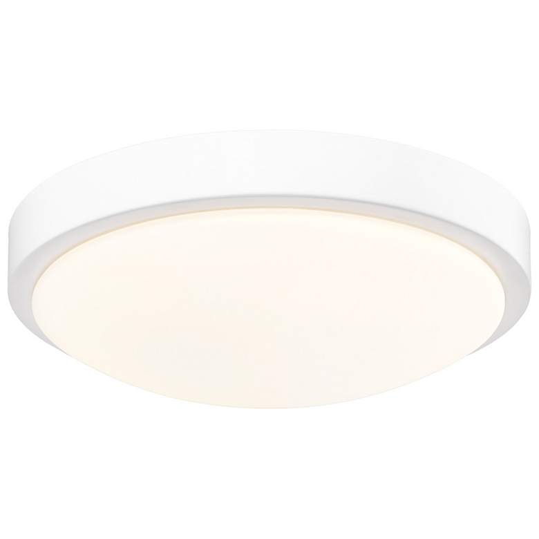 Image 1 Gabi 10 inch Wide LED Flush Mount in Matte White with Opal