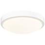 Gabi 10" Wide LED Flush Mount in Matte White with Opal