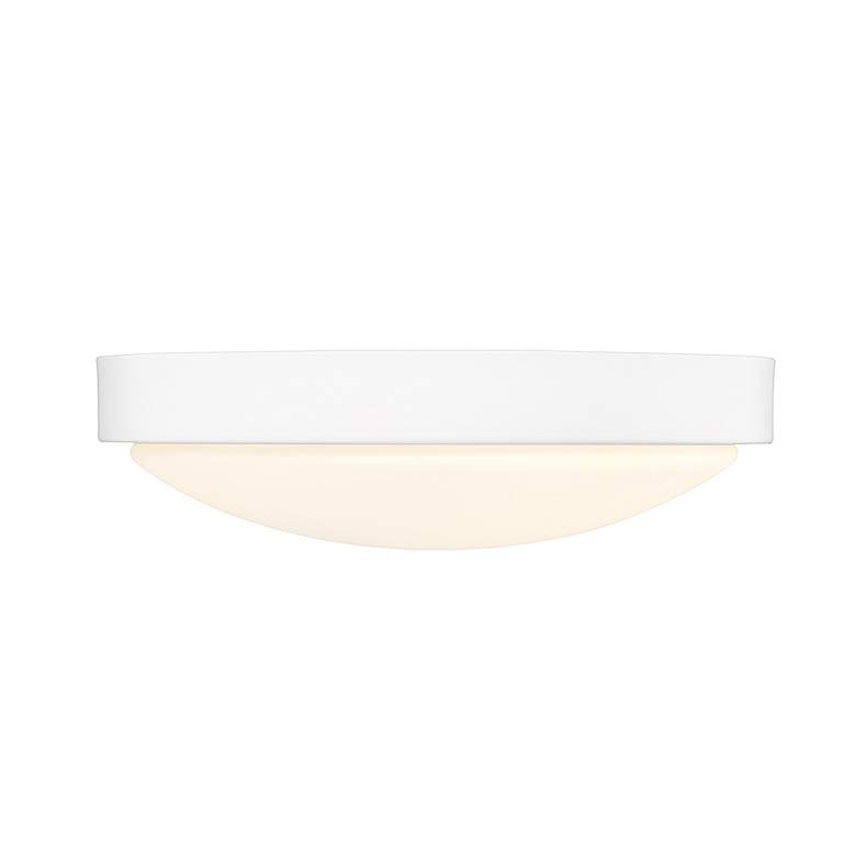 Image 3 Gabi 10" Wide LED Flush Mount in Matte White with Opal more views