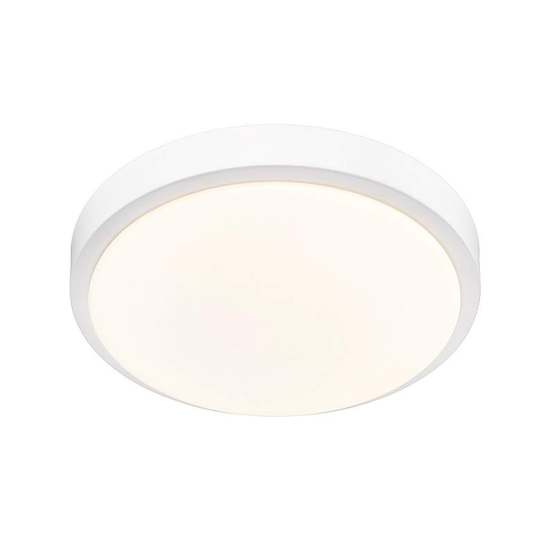 Image 4 Gabi 10" Wide LED Flush Mount in Matte White with Opal more views