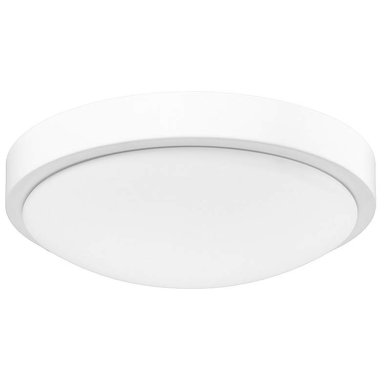 Image 7 Gabi 10" Wide LED Flush Mount in Matte White with Opal more views