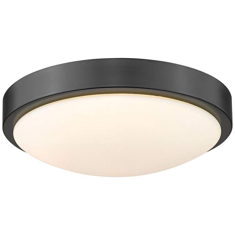 Image 2 Gabi 10" Wide Matte Black LED Ceiling Light