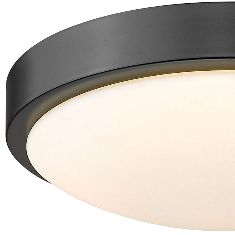 Image 3 Gabi 10" Wide Matte Black LED Ceiling Light more views