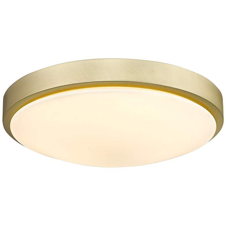 Image 2 Gabi 12 1/4" Wide Brushed Champagne Bronze LED Ceiling Light
