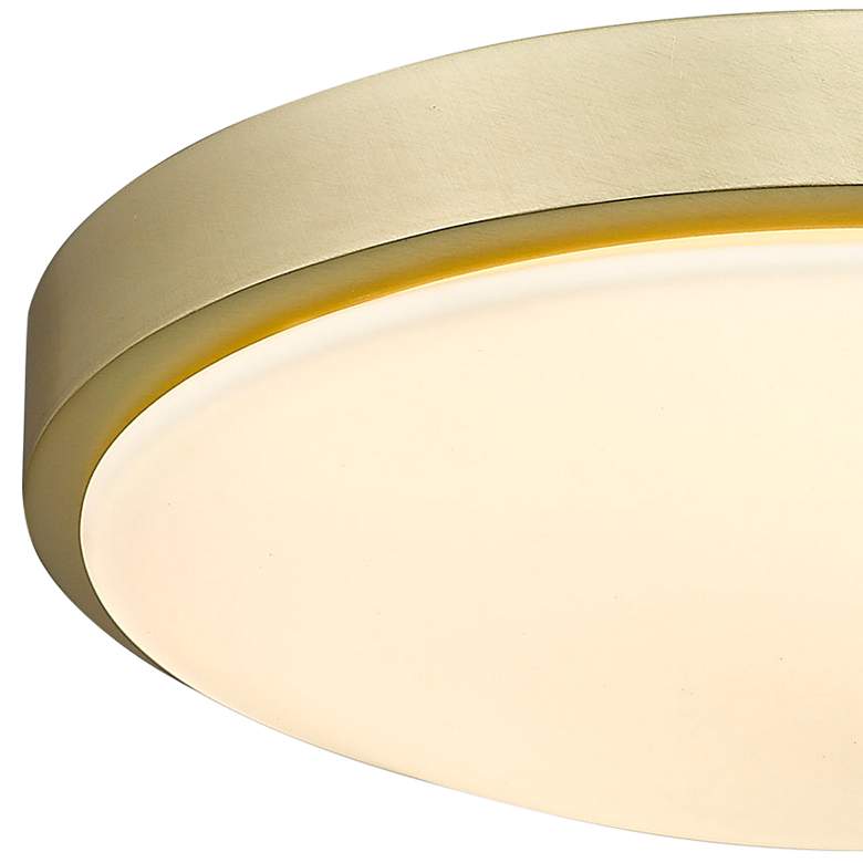 Image 3 Gabi 12 1/4" Wide Brushed Champagne Bronze LED Ceiling Light more views