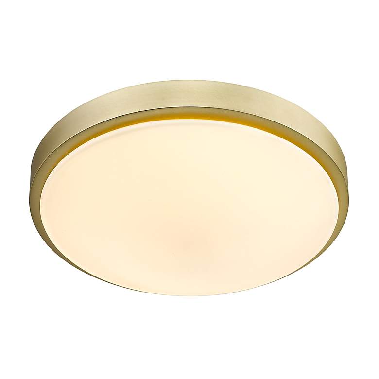 Image 4 Gabi 12 1/4" Wide Brushed Champagne Bronze LED Ceiling Light more views