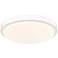 Gabi 12 1/4" Wide LED Flush Mount in Matte White with Opal