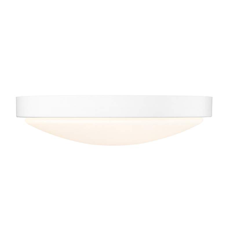 Image 3 Gabi 12 1/4" Wide LED Flush Mount in Matte White with Opal more views