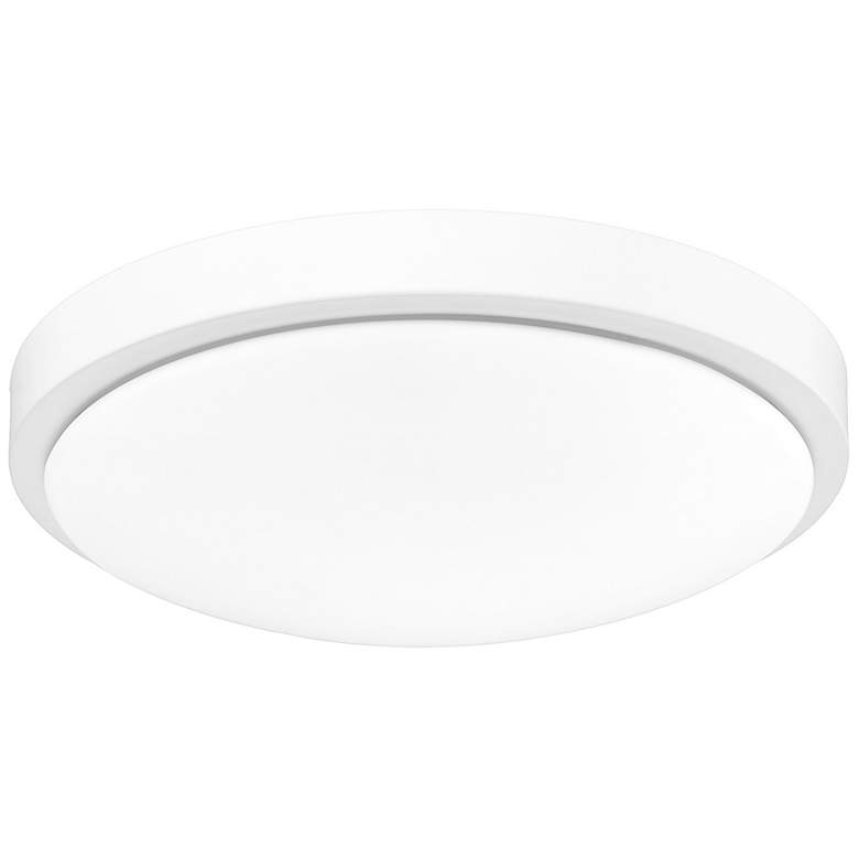 Image 7 Gabi 12 1/4" Wide LED Flush Mount in Matte White with Opal more views