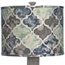 Gables Washed Wood Finish Moroccan Tile Shade Table Lamp