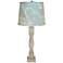 Gables Washed Wood Table Lamp with Sail Away Shade