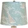 Gables Washed Wood Table Lamp with Sail Away Shade