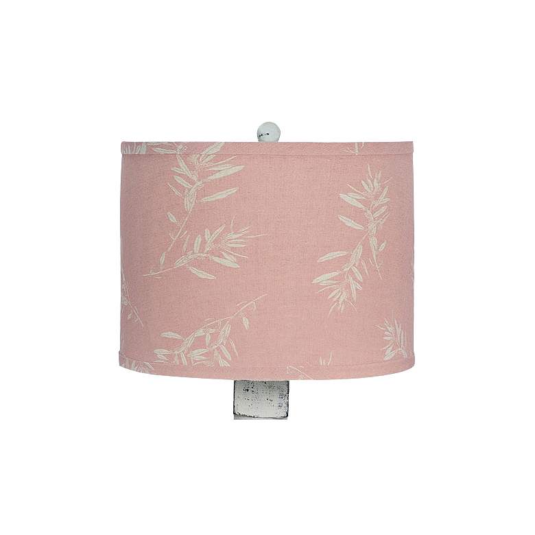 Image 2 Gables White Olive Grove Pink Shade Table Lamp more views