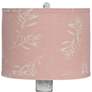 Gables White Olive Grove Pink Shade Table Lamp