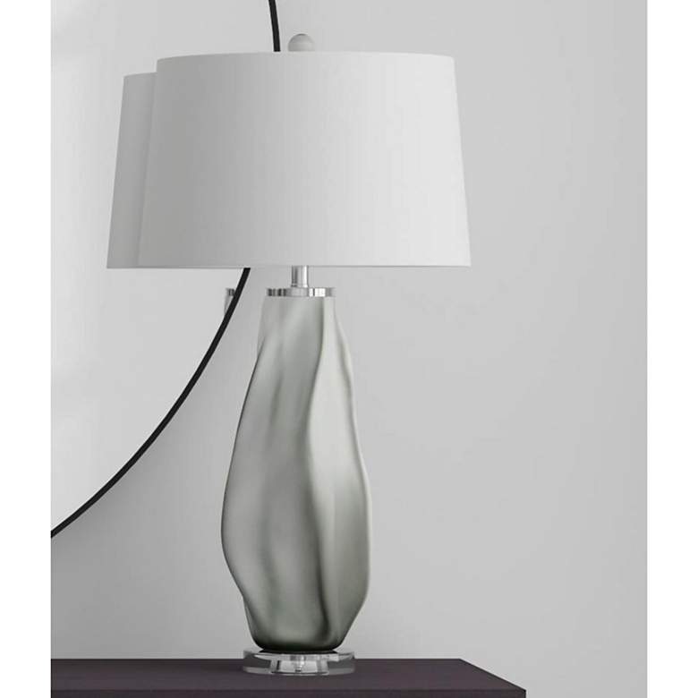 Image 1 Gabon 33" High Gray Table Lamp