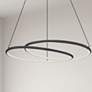 2_Gabriel 24" Wide Matte Black LED Ring Chandelier