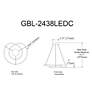 5_Gabriel 24" Wide Matte Black LED Ring Chandelier more views