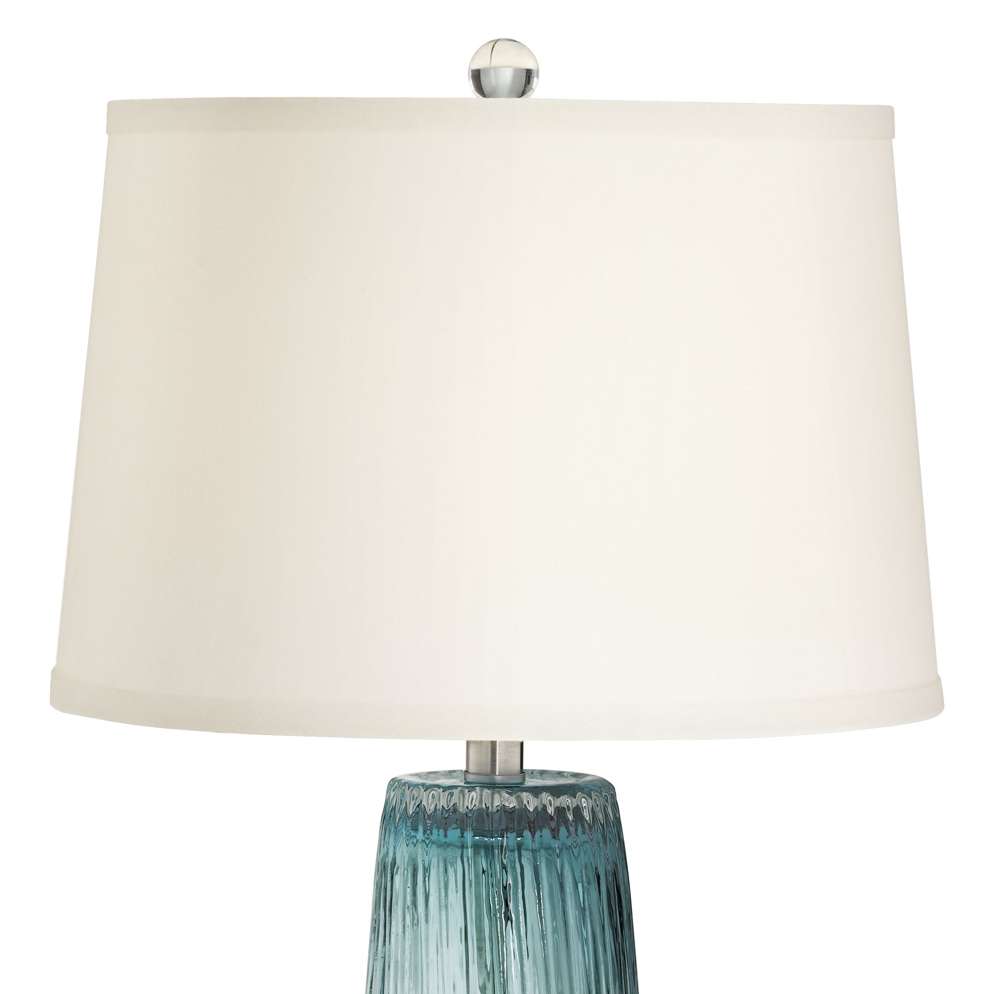 Image 3 Gabriel 28 1/2"H Artic Blue Sea Handcrafted Modern Glass Table Lamp more views