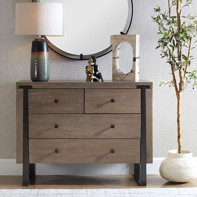 Image 1 Gabriel 42" Wide x 32" High Light Oak Accent Chest