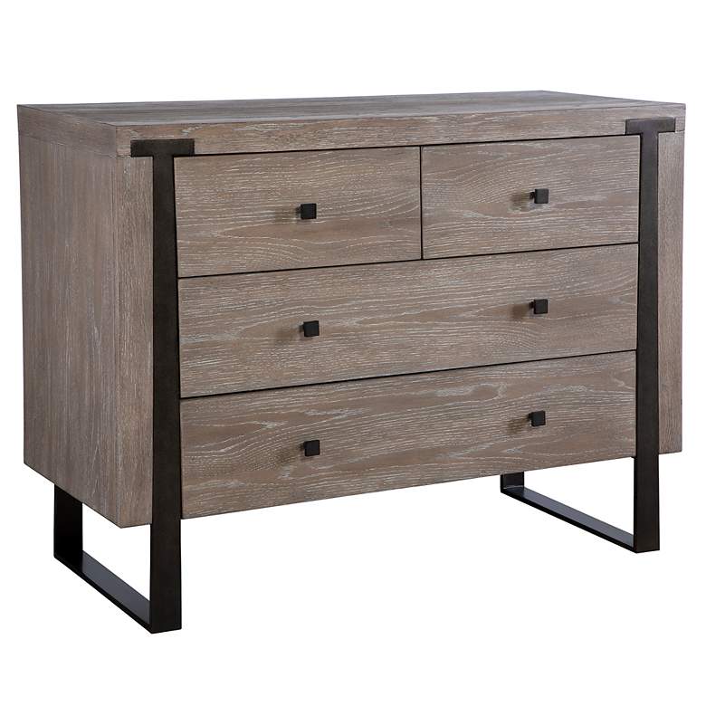 Image 4 Gabriel 42" Wide x 32" High Light Oak Accent Chest more views