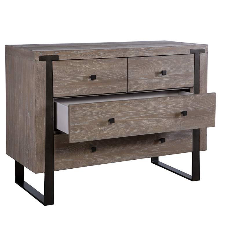 Image 5 Gabriel 42" Wide x 32" High Light Oak Accent Chest more views
