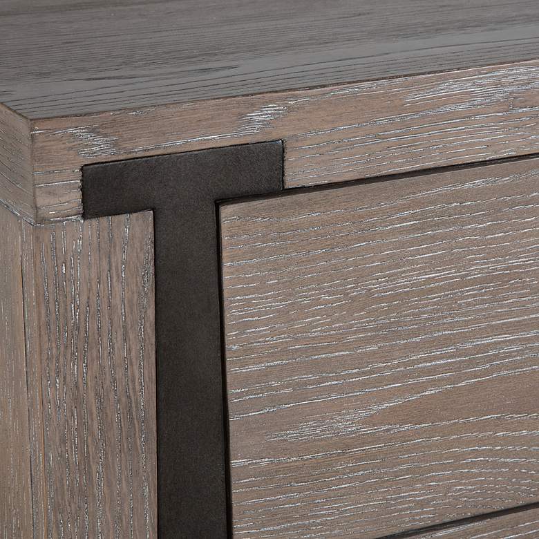 Image 7 Gabriel 42" Wide x 32" High Light Oak Accent Chest more views